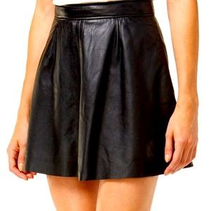 Lucky brand leather mini skirt